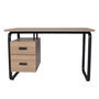 Voir la diapositive 1 : Bureau droit 2 tiroirs L120cm HARTFORD
