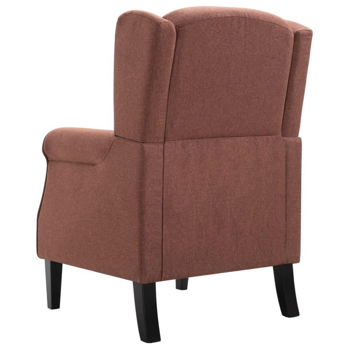 VIDAXL Fauteuil marron tissu
