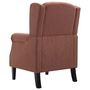 Voir la diapositive 5 : VIDAXL Fauteuil marron tissu