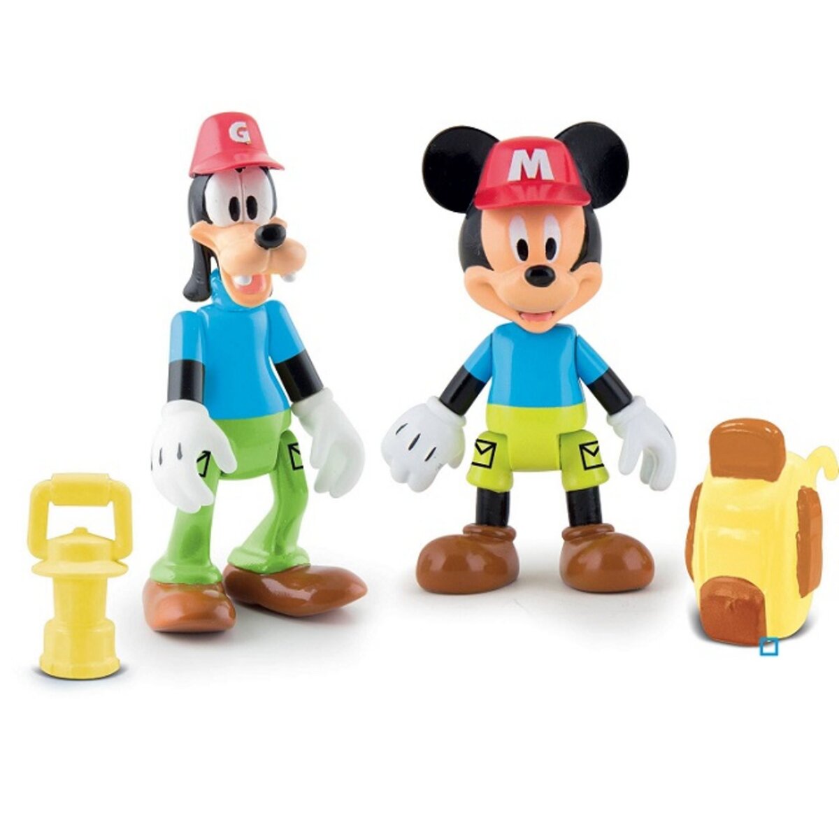 DISNEY Pack de 2 Figurines Mickey & Dingo à l'aventure