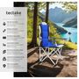 Voir la diapositive 2 : tectake Chaises de camping Pliable, rembourrée bleu ensemble de 4