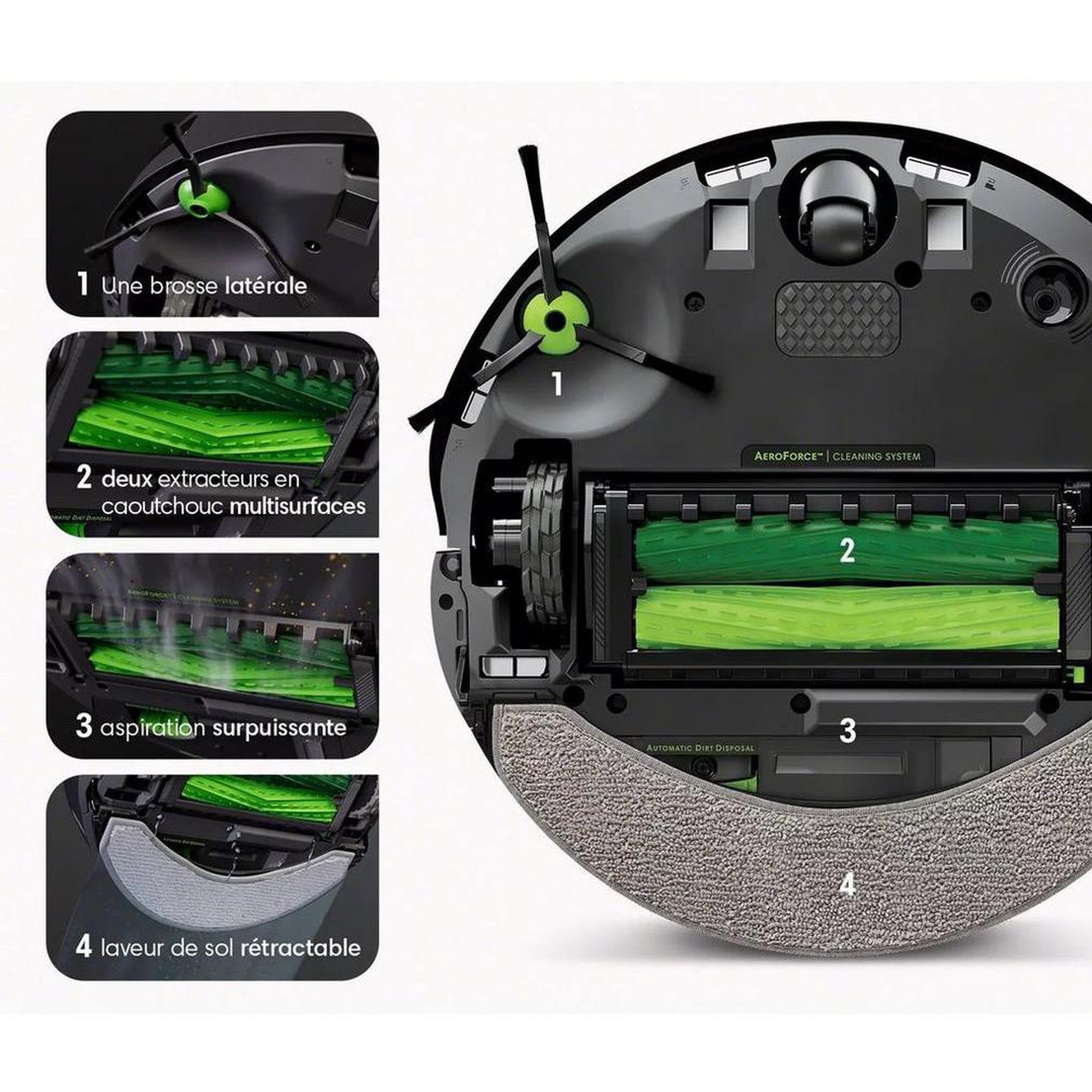 Voir la diapositive 5 : IROBOT Aspirateur/laveur robot connecté - c755840