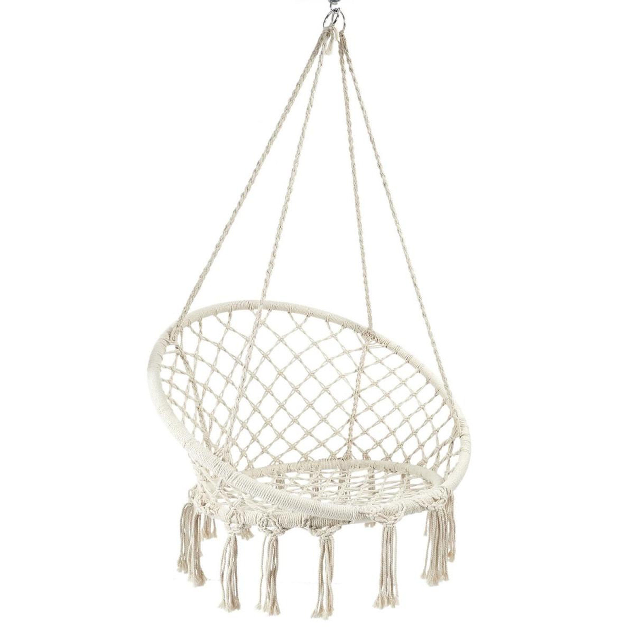 The Home Deco Factory Balancelle macramé  sumatra  120cm beige