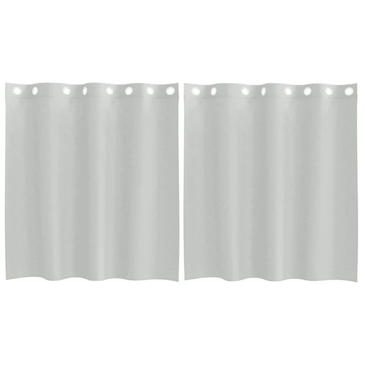 VIDAXL Rideaux en voile avec œillets 2 pcs gris clair 140x140 cm