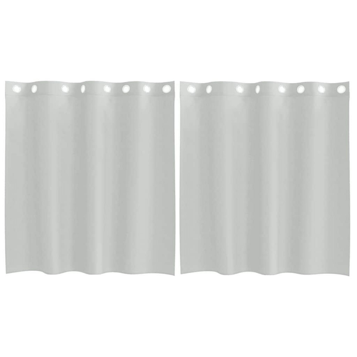 VIDAXL Rideaux en voile avec œillets 2 pcs gris clair 140x140 cm