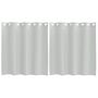 Voir la diapositive 2 : VIDAXL Rideaux en voile avec œillets 2 pcs gris clair 140x140 cm