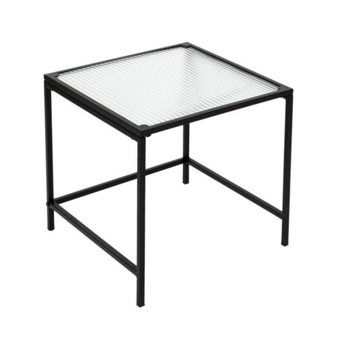 Paris Prix Lot de 2 Tables Gigognes Design  Rosa  40cm Noir