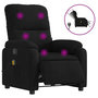 Voir la diapositive 2 : VIDAXL Fauteuil inclinable de massage electrique noir tissu microfibre