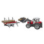 Voir la diapositive 2 : Bruder Tracteur Bruder Massey Ferguson 7480 rouge, noir et argent