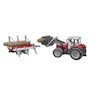 Voir la diapositive 2 : Bruder Tracteur Bruder Massey Ferguson 7480 rouge, noir et argent