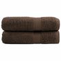 Voir la diapositive 1 : VIDAXL Essuie mains de qualité supérieure SOLUND 2 pcs marron 600 g m²