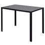 Voir la diapositive 4 : VIDAXL Ensemble de table a manger cinq pieces noir et blanc