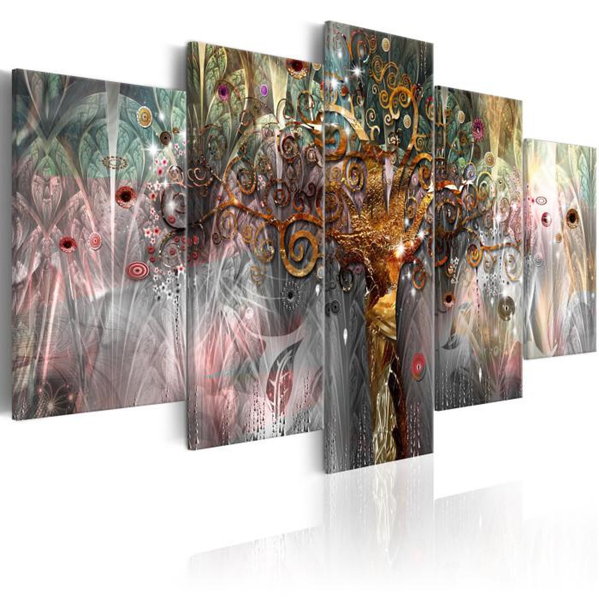 Paris Prix Tableau Imprimé  Golden Tree II. Coloris disponibles : Multicolore