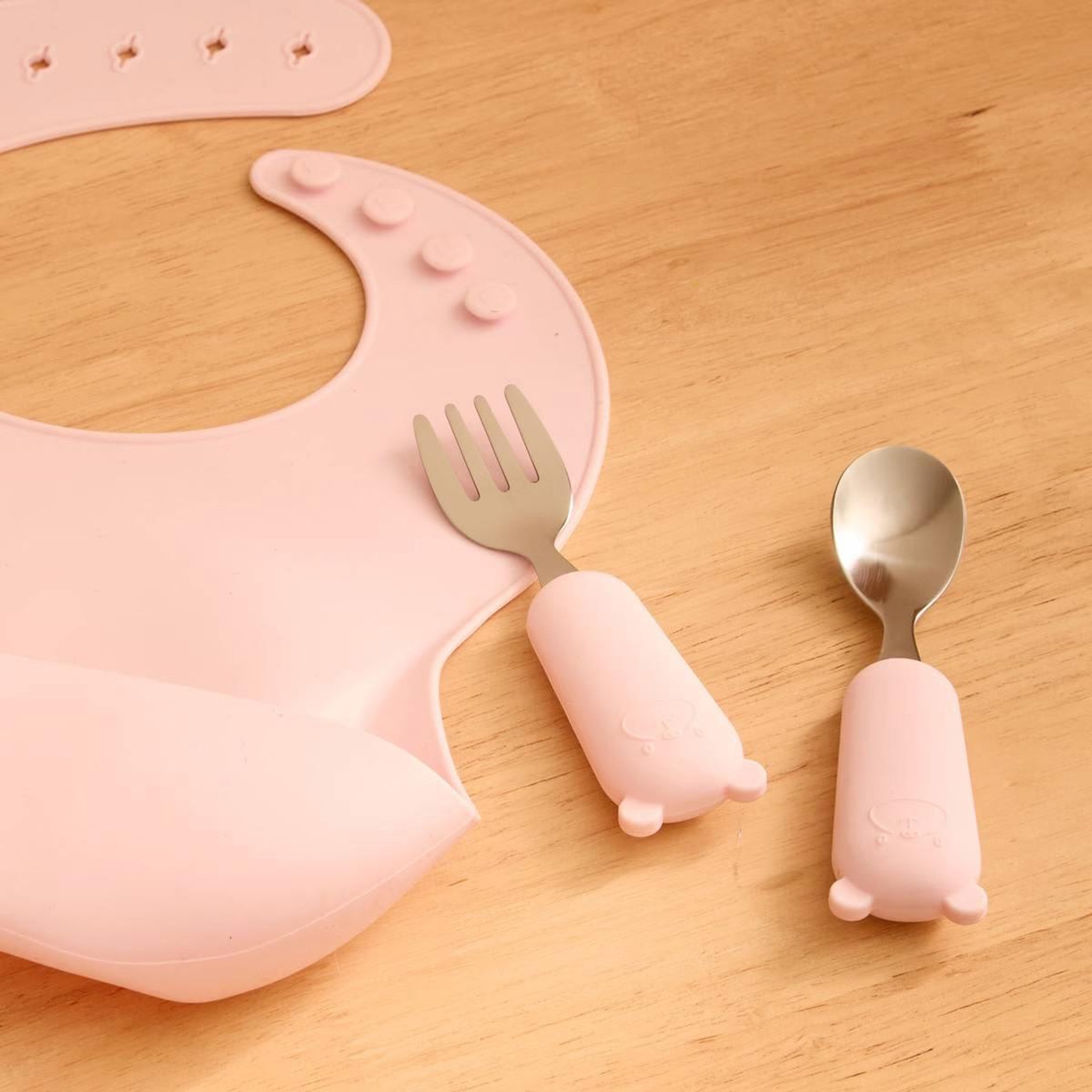 Voir la diapositive 2 : Atmosphera Kids Set couverts enfant  yum  16cm rose