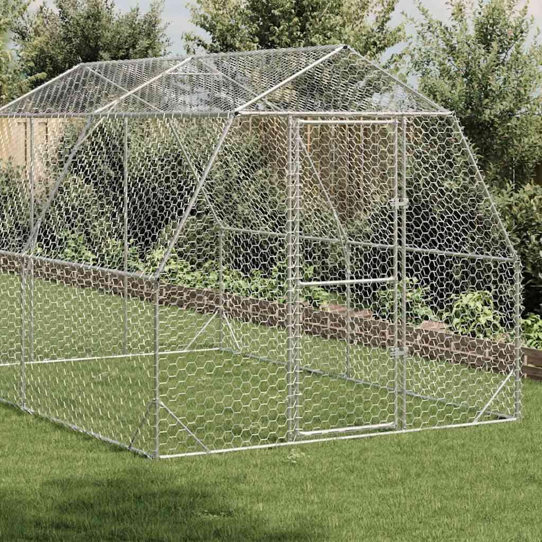 Voir la diapositive 2 : VIDAXL Poulailler 2,5x4x2,25 m acier galvanise