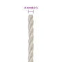Voir la diapositive 6 : VIDAXL Corde de travail Blanc 8 mm 100 m polypropylene