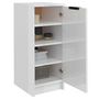 Voir la diapositive 4 : VIDAXL Armoire a chaussure Blanc brillant 30x35x70cm Bois d'ingenierie