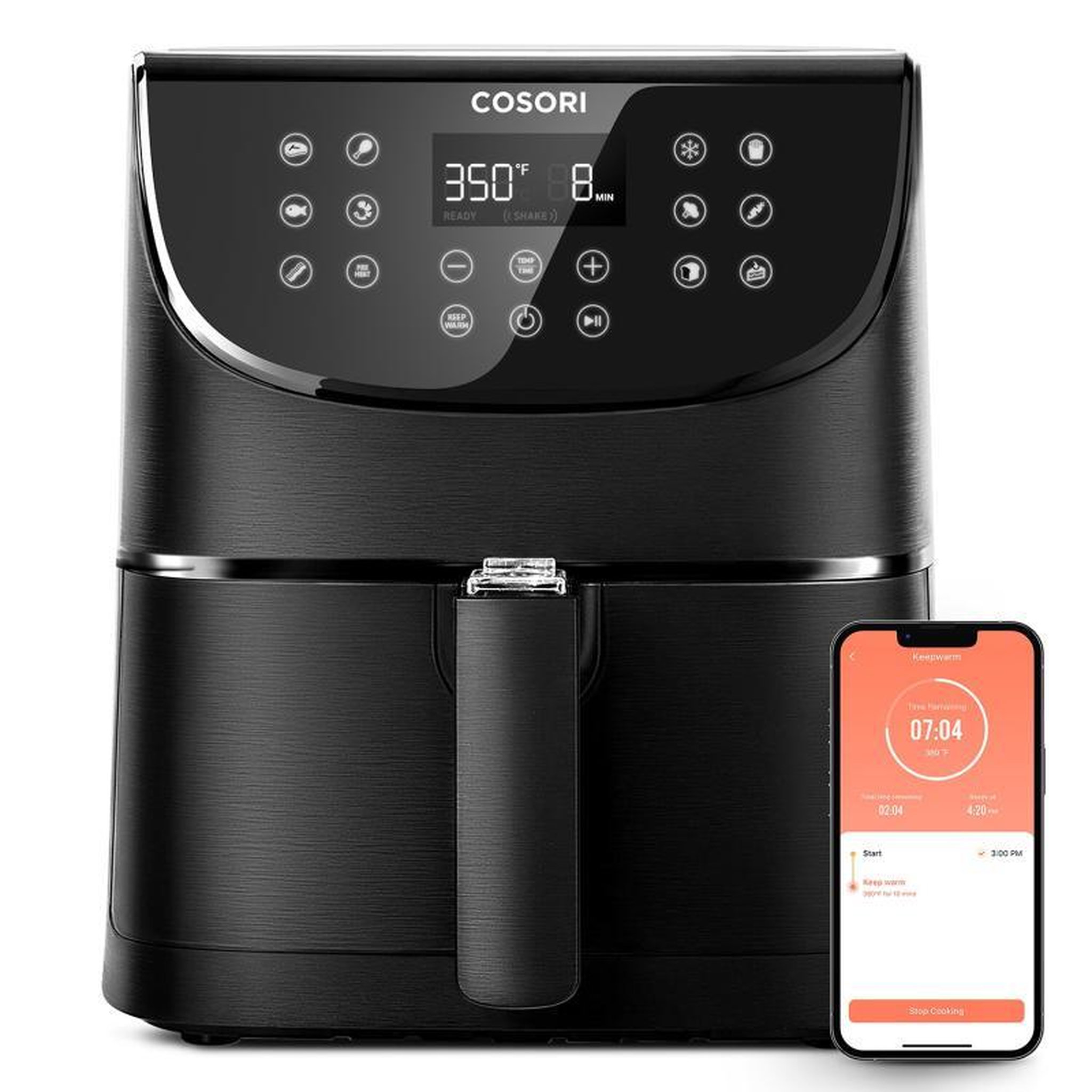 Voir la diapositive 3 : COSORI Cosori Airfryer CS158-RXB CS158RXB 5,5L XXL black Schwarz (CS158-RXB)