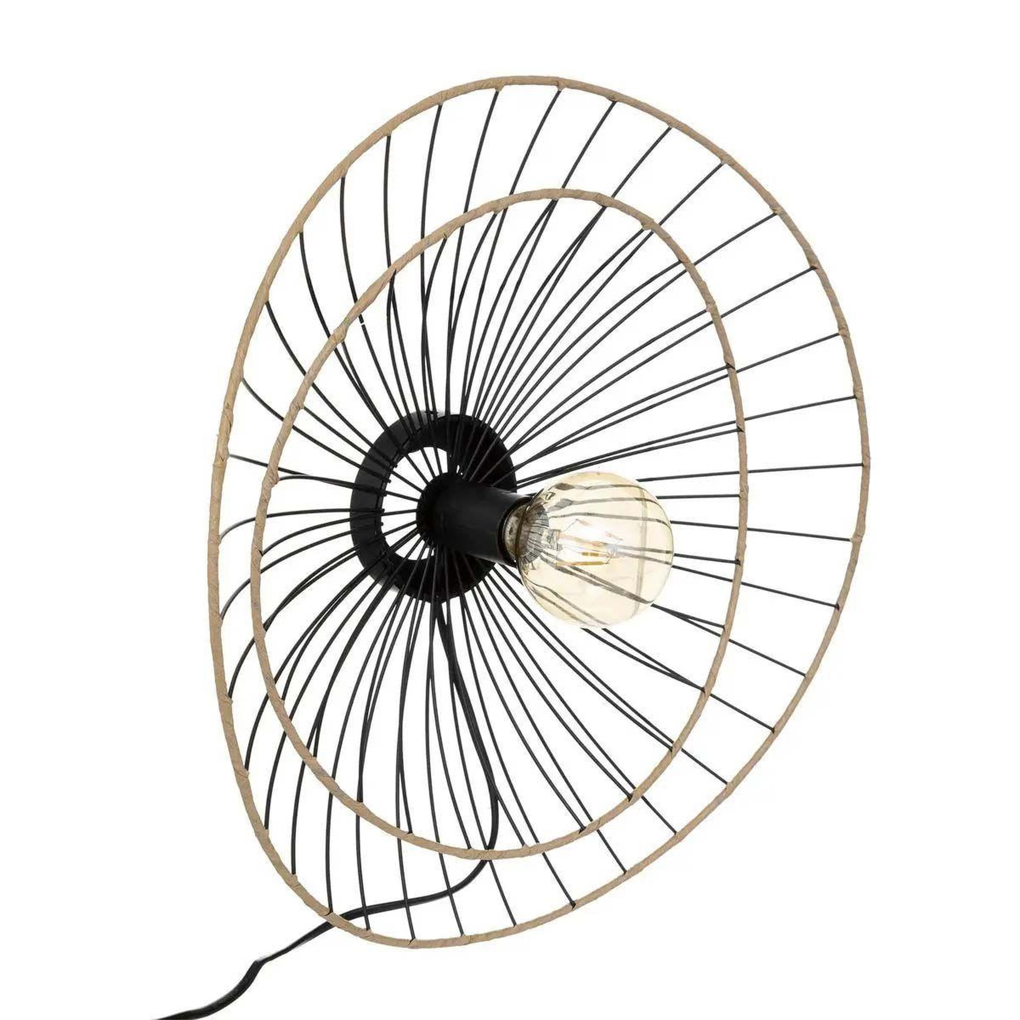 ATMOSPHERA Applique murale en métal design  alara  45cm noir