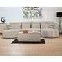 Voir la diapositive 6 : BEST MOBILIER Mahina - canapé panoramique en u 7 places - convertible avec coffre - en tissu bouclette