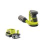 Ryobi Pack RYOBI ponceuse excentrique 18V OnePlus R18ROS-0 - 1 batterie 4.0Ah - 1 chargeur rapide 2.0Ah R