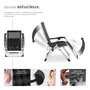 Voir la diapositive 3 : tectake Chaise longue Pliable noir