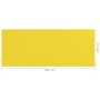 Voir la diapositive 5 : VIDAXL Ecran de balcon Jaune 120x300 cm PEHD