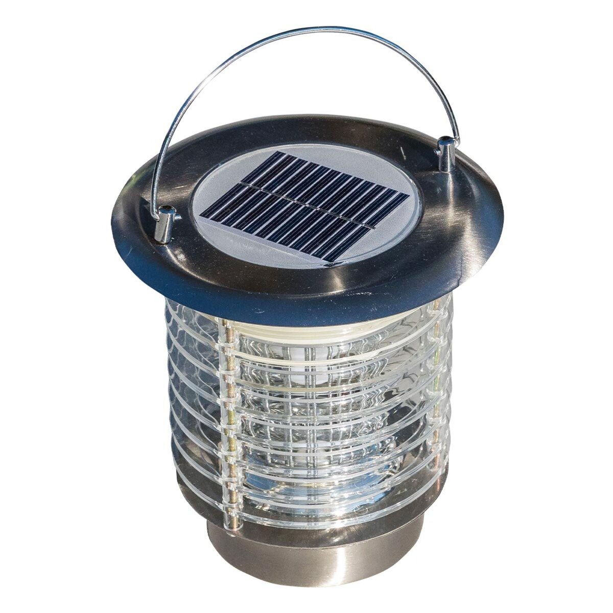 Lumisky Lanterne sans fil solaire FLY Gris Acier H25
