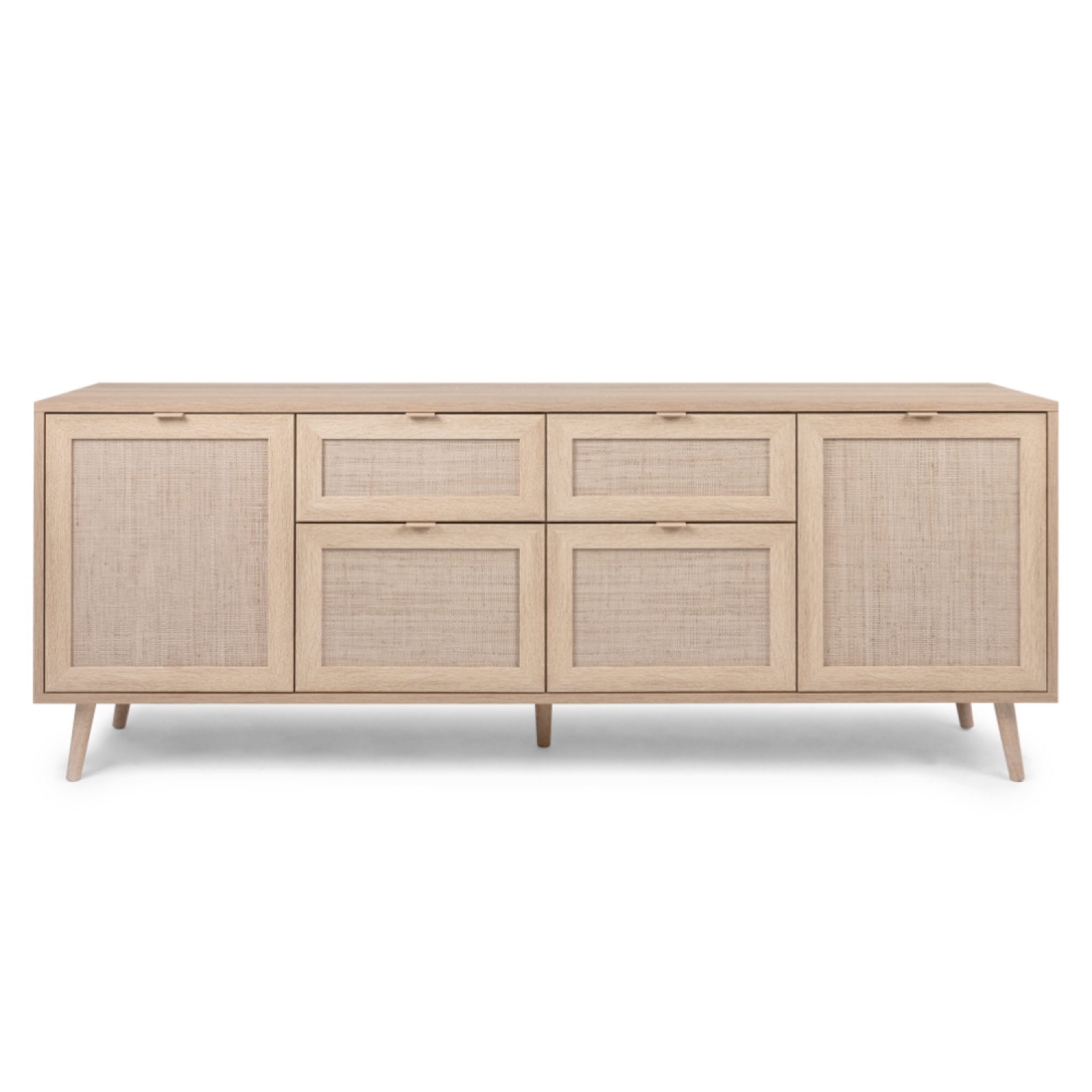 CONCEPT USINE Buffet avec tiroirs et placards effeffet cannage tivat