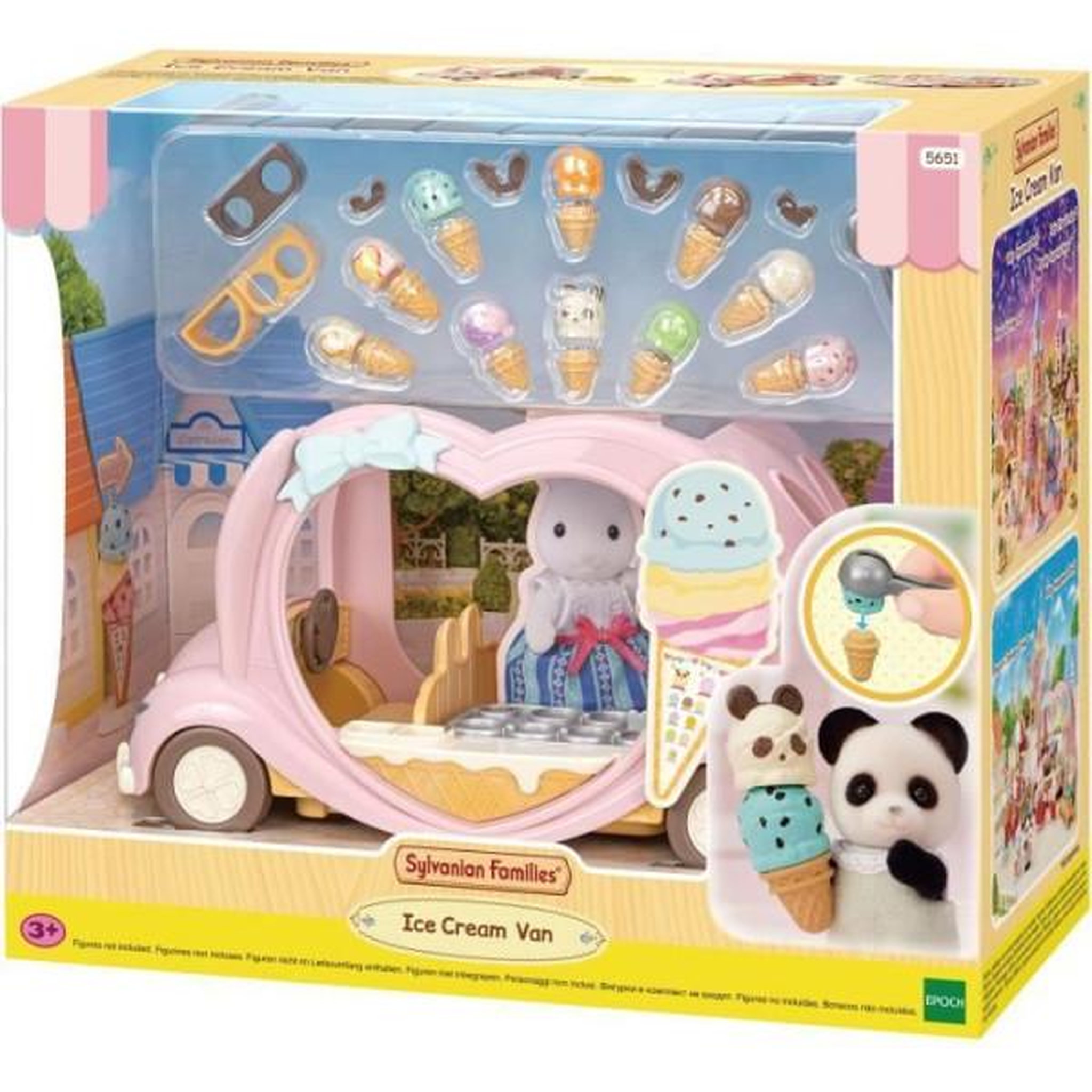 Voir la diapositive 4 : Sylvanian Families Le marchand de glace ambulant - SYLVANIAN FAMILIES - 5651 - Extérieur - Rose - A partir de 3 ans