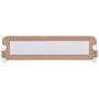 Voir la diapositive 3 : VIDAXL Barriere de lit enfant Taupe 150x42 cm Polyester