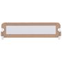 Voir la diapositive 3 : VIDAXL Barriere de lit enfant Taupe 150x42 cm Polyester