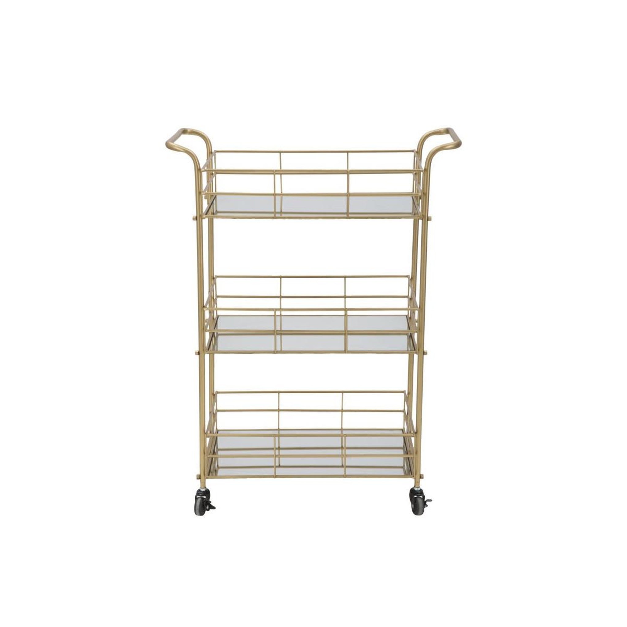 Voir la diapositive 2 : Paris Prix Desserte design 3 niveaux  glamour  80cm or