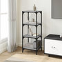 Voir la diapositive 3 : VIDAXL Bibliotheque Sonoma gris 40x33x100 cm Bois d'ingenierie acier