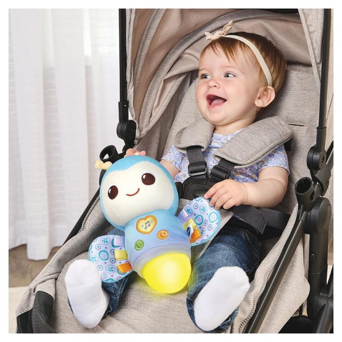VTECH Lili Ma Luciole Douce Nuit - Peluche Éclairante pour Bébé