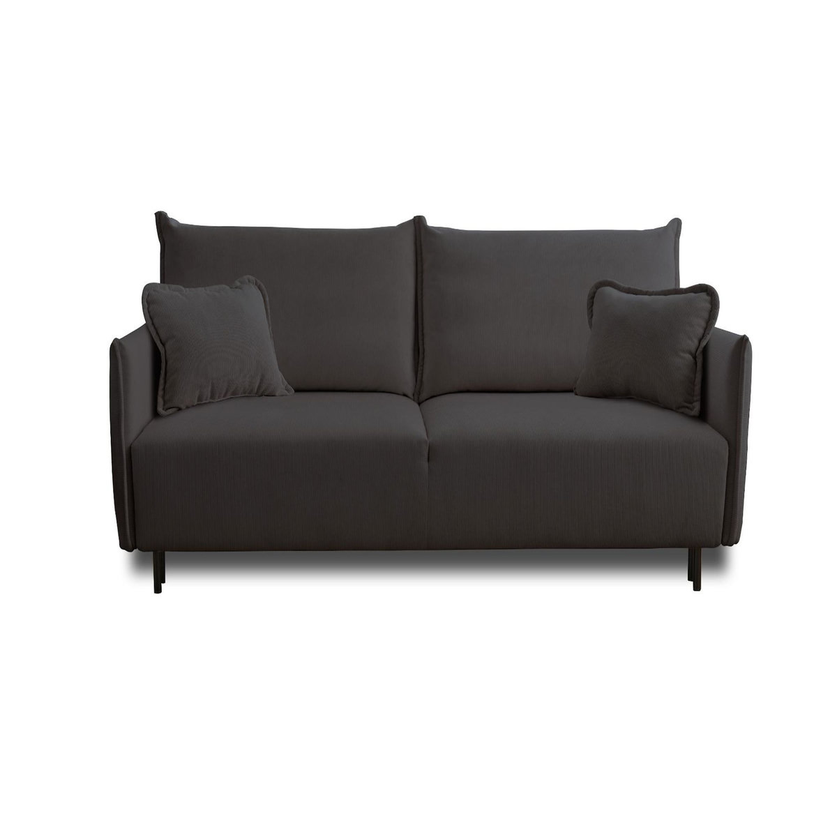 LISA DESIGN Valentina - canapé 3 places convertible - avec coffre - en velours côtelé - style contemporain
