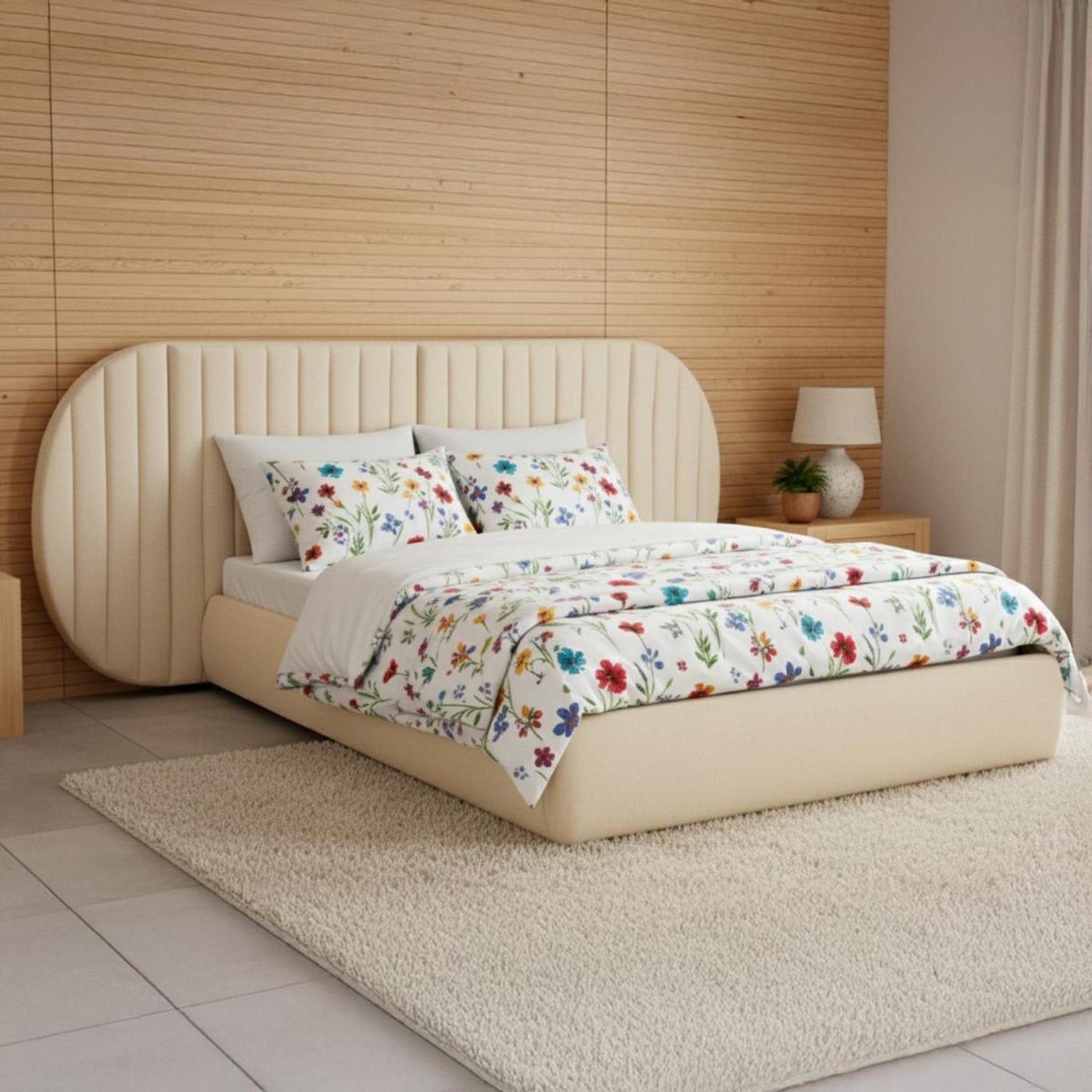 Voir la diapositive 4 : Paris Prix Lit coffre tête de lit modulable  comfy  140x200cm beige