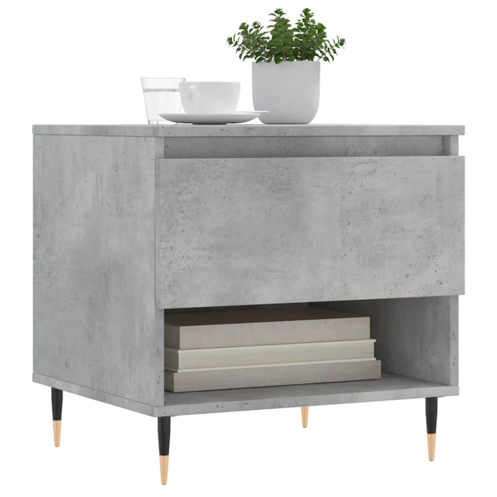 Voir la diapositive 3 : VIDAXL Tables basses 2 pcs gris beton 50x46x50 cm bois d'ingenierie