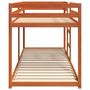 Voir la diapositive 5 : VIDAXL Lit superpose sans matelas cire marron 75x190 cm pin massif