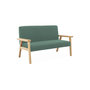 Voir la diapositive 1 : SWEEEK Banquette canapé enfant en bois et velours côtelé kaki. Isak. L 84 x P 43.5 x H 50cm