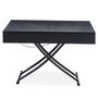 Voir la diapositive 2 : Paris Prix Table Basse Relevable  Lift  120-190cm Noir Mat