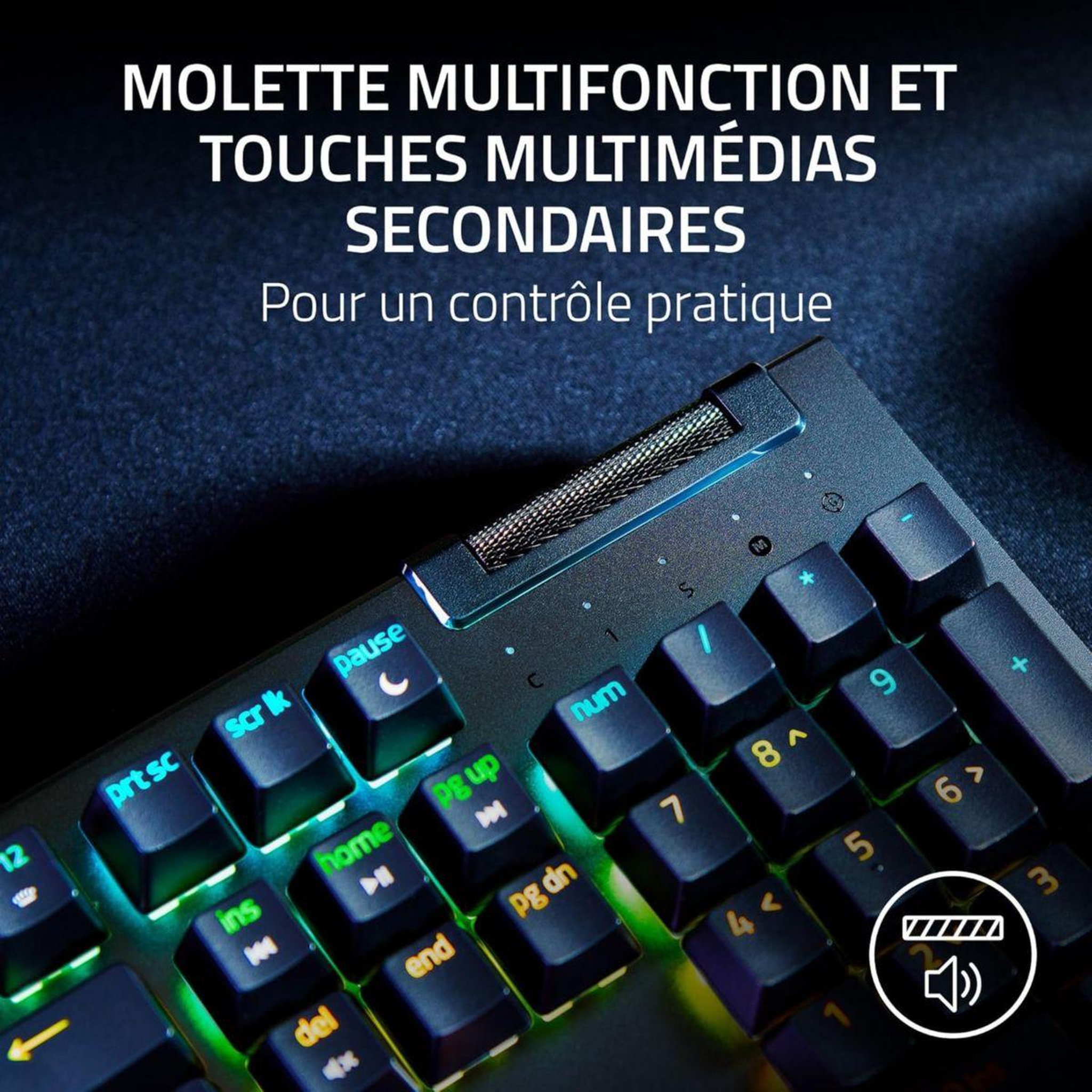 Voir la diapositive 4 : Razer Clavier gamer blackwidow v4 x switch jaune