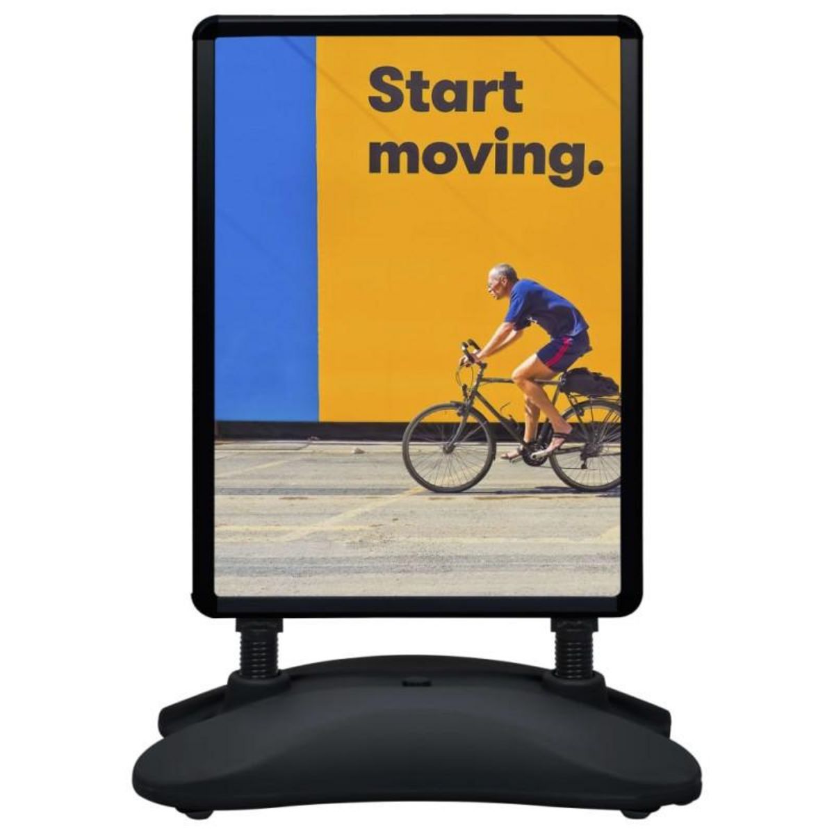 VIDAXL Support d affiche A1 à base d eau Noir Alliage d aluminium