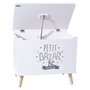 Voir la diapositive 2 : Atmosphera Kids Coffre de rangement enfant Petit Bazar - L. 58 x H. 38 cm - Blanc