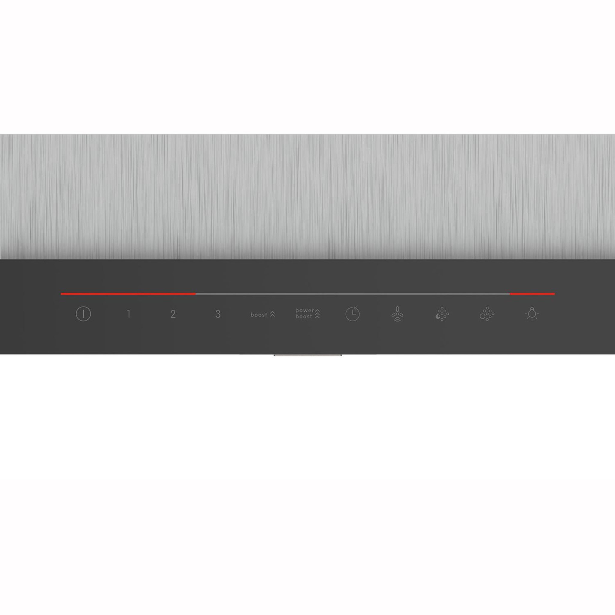 Voir la diapositive 3 : BOSCH Hotte décorative murale 90cm 55db 843m3/h inox - dwb98jq50