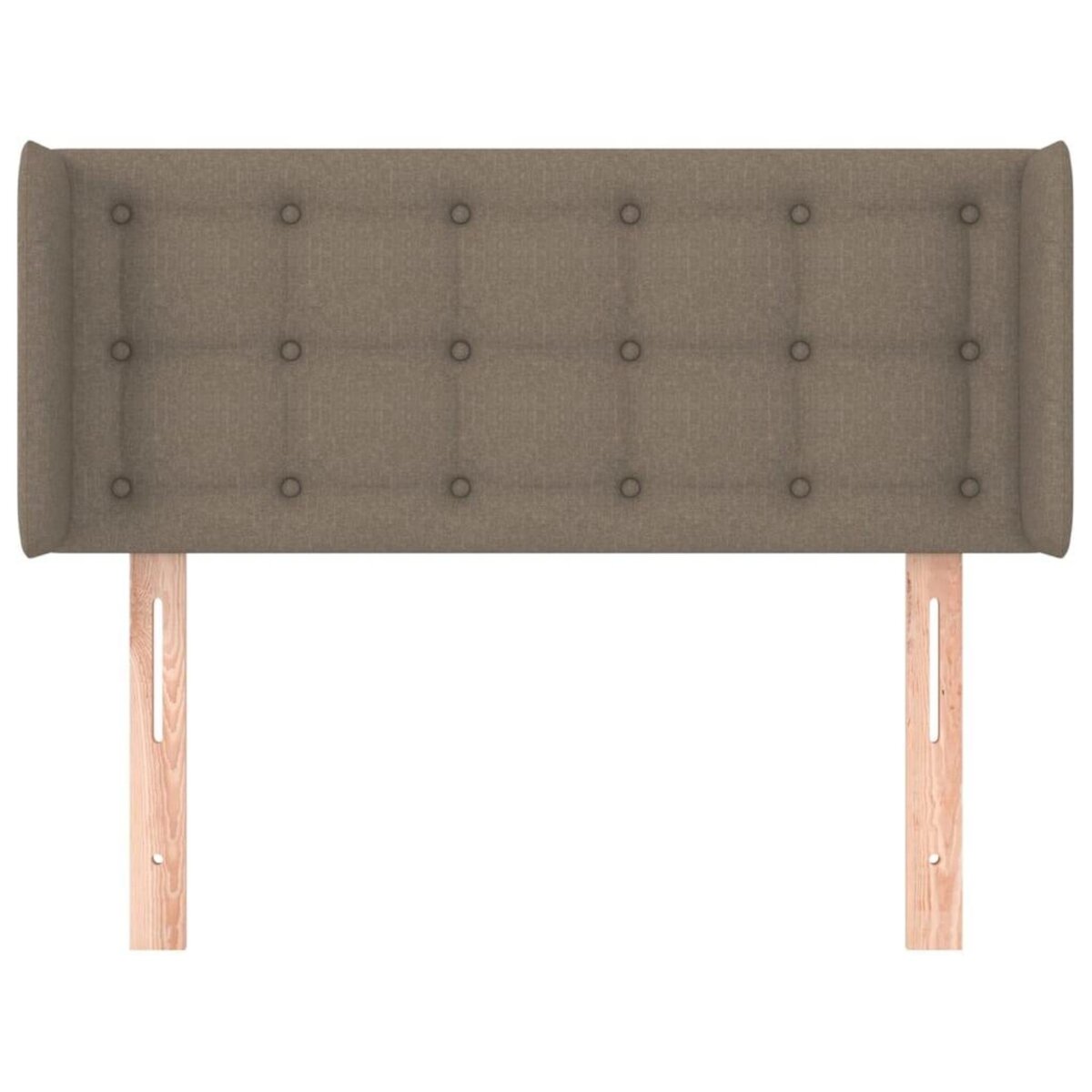 VIDAXL Tete de lit avec oreilles Taupe 93x16x78/88 cm Tissu