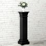 Voir la diapositive 4 : VIDAXL Support pilier classique carre pour plantes Noir 17x17x66cm MDF