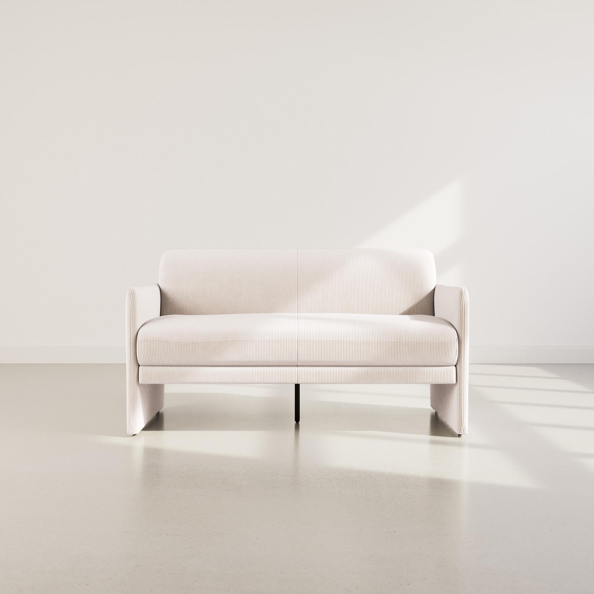 Voir la diapositive 2 : BEST MOBILIER Mathis - canapé convertible clic-clac 3 places en velours côtelé
