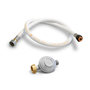 Voir la diapositive 1 : Kemper Kit détendeur gaz 28 mbar Butane + Tuyau gaz flexible 1m Poêle à gaz Chauffage gaz Barbecue gaz