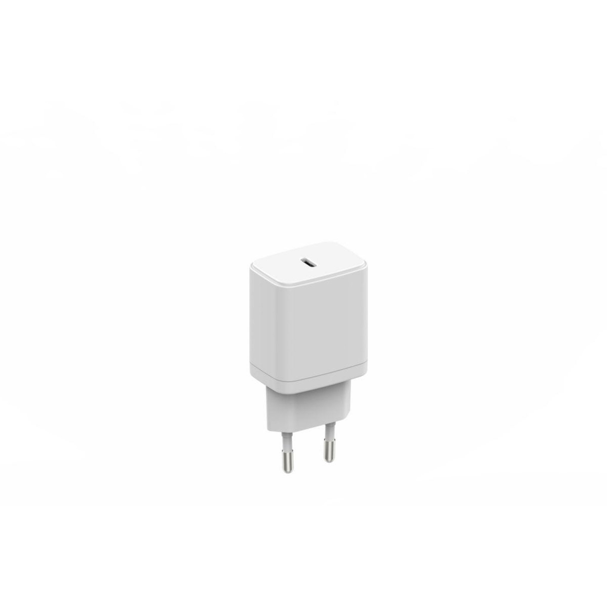 Voir la diapositive 2 : Listo Chargeur USB-C 20W charge rapide Blanc